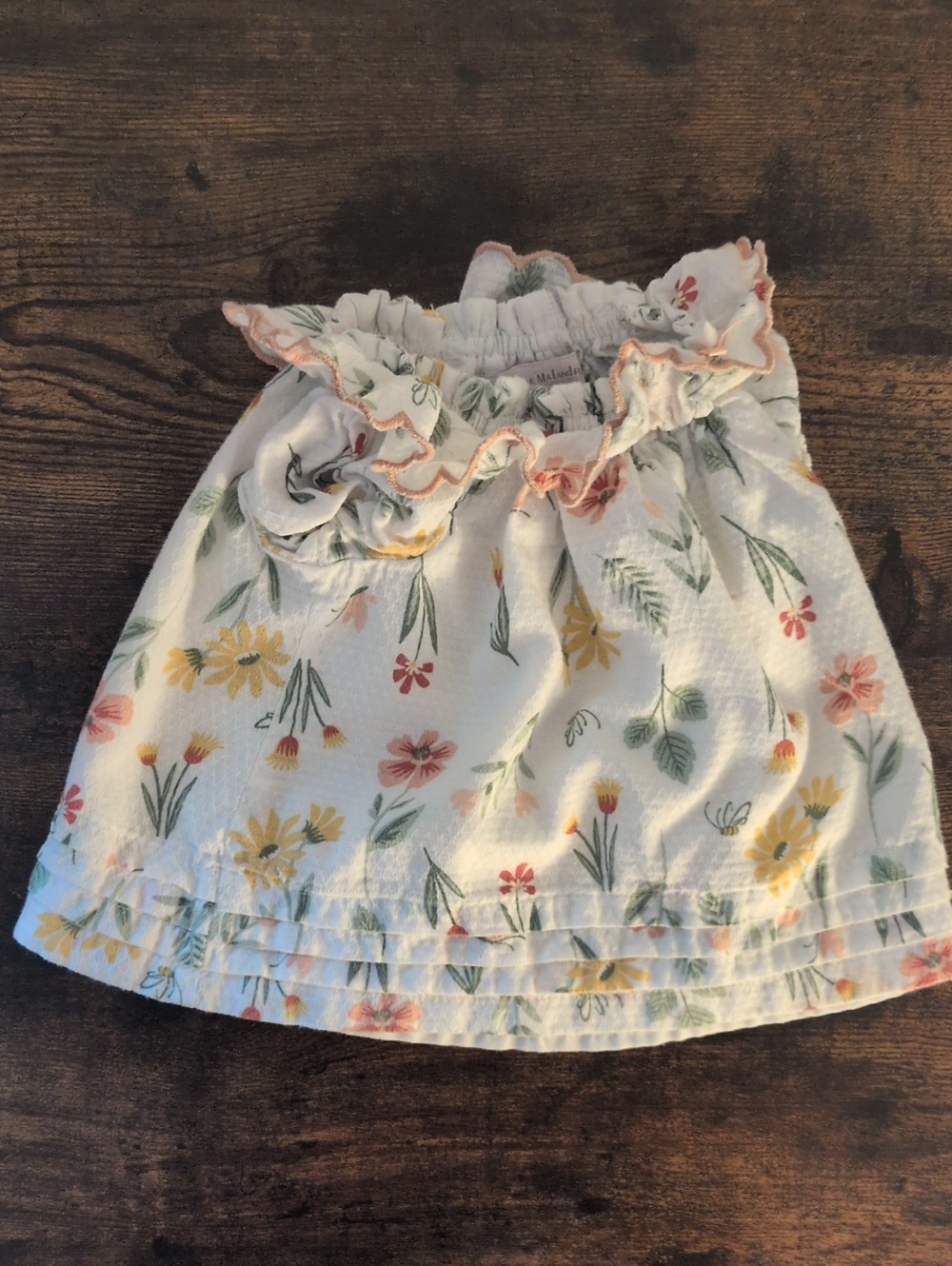 5/$25 Catherine Malandrino Floral  Baby Skirt 0-3M